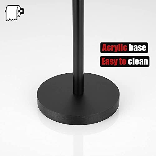 JQK 3 Rolls Toilet Paper Holder Matte Black