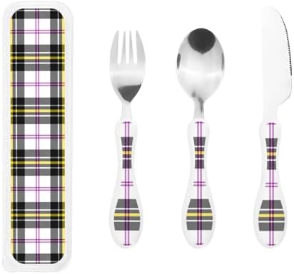 Royal Stewart Macpherson Portable Kids Cutlery Set
