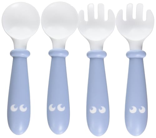Baby Bjorn 4-Piece Spoon Fork Set Powder Blue