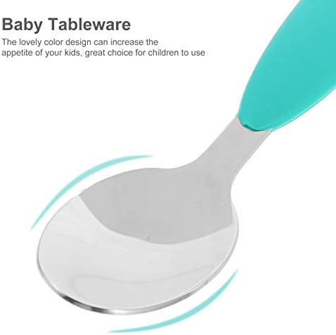 Stainless Steel Fork and Spoon Training Set for Babies
