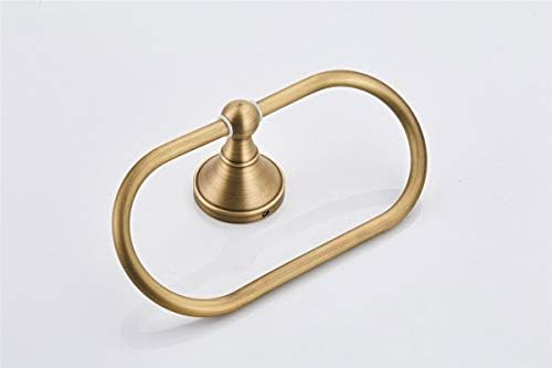 Sturdy Brass Towel Holder with Bronze Finish