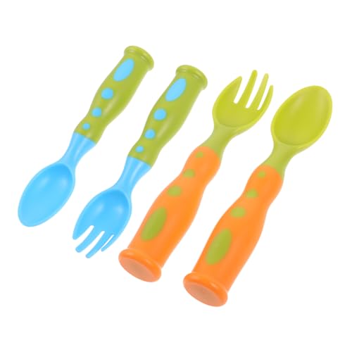 RORPOIR 2-Piece Self-Feeding Flatware Set with Storage Box