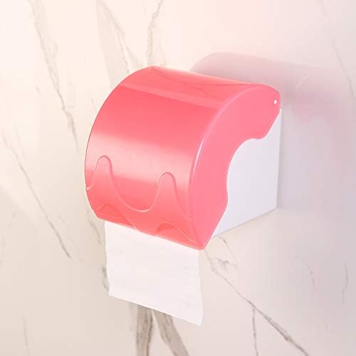 Wall-Mounted White Folding Waterproof Paper Holder Bathroom Roll Holder
