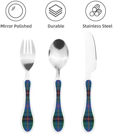 Royal Stewart Davidsons Ancient Tartan Kids Utensil Set 3-Piece 1
