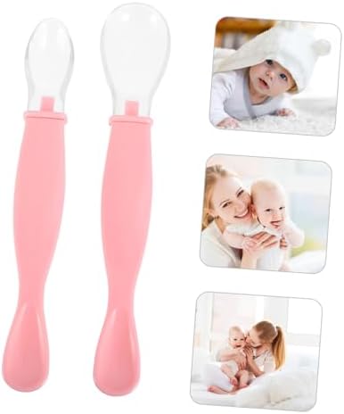 Abaodam 2-Piece Soft Spoons Set for Baby Feeding