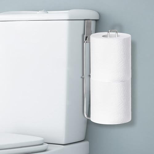 Toilet Paper Holder for 2 Rolls Silver 1PC