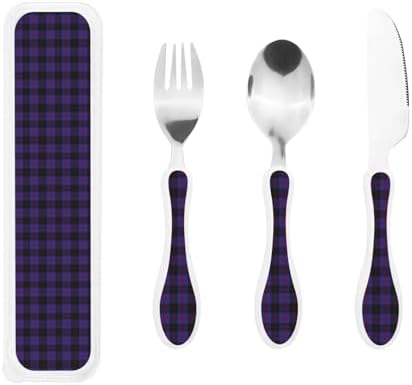 Royal Stewart Angus District Tartan Kids Ergonomic Delightful and Durable 3-Piece Set