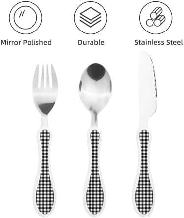 Royal Stewart Tartan Flatware Set for Kids Portable Safe