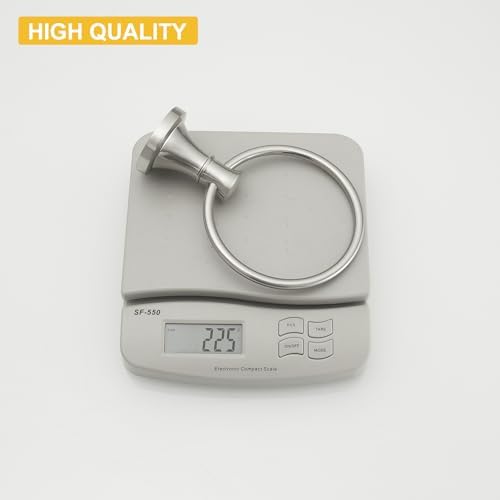 BESy Brushed Nickel Bathroom Towel Holder Rust-Resistant Towel Rack