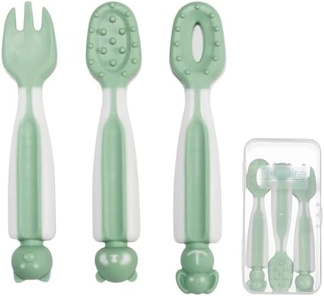 Perfect for Baby BPA-Free Self-Feeding Spoons Set for Kids