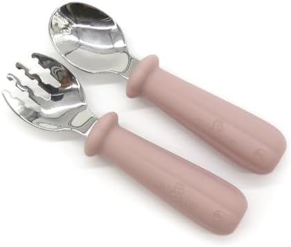 Baby Silicon Feeding Set Rose Pink Medium