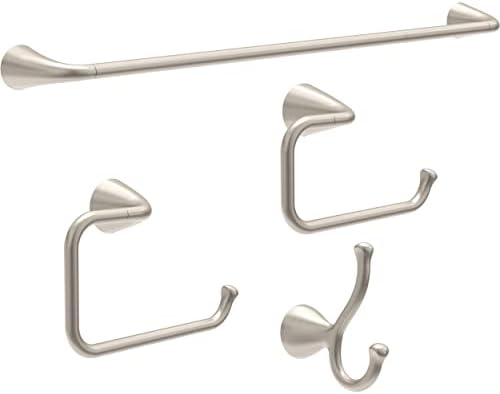 Delta ARV64-DN Arvo 4-Piece Bath Hardware Set Brushed Nickel
