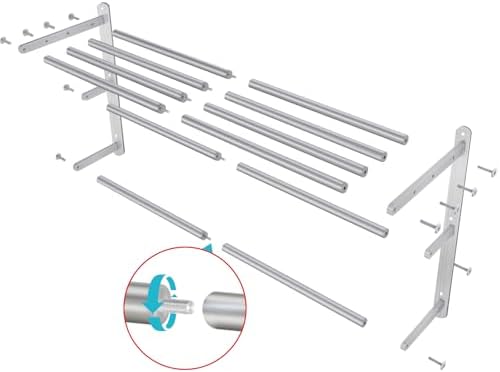 Wall-Mounted 24-inch Stainless Steel Towel Rack