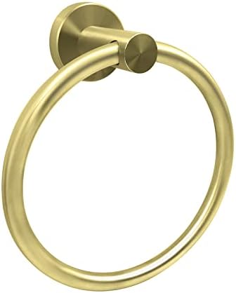 Gold-Tinted Wall-Mounted Towel Holder