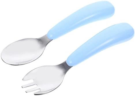 IWOWHERO Fork and Spoon Set for Little Hands