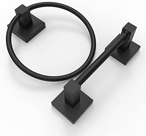 Double Post Pivoting Mat Black TP Holder
