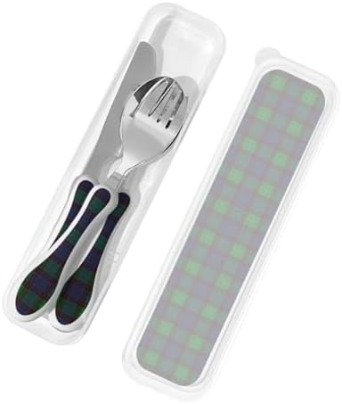 Stewart Old Modern Tartan Portable Kids Utensil Set