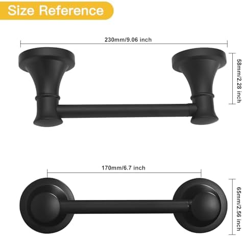 BESy Wall-Mounted Toilet Paper Holder Rustproof Durable