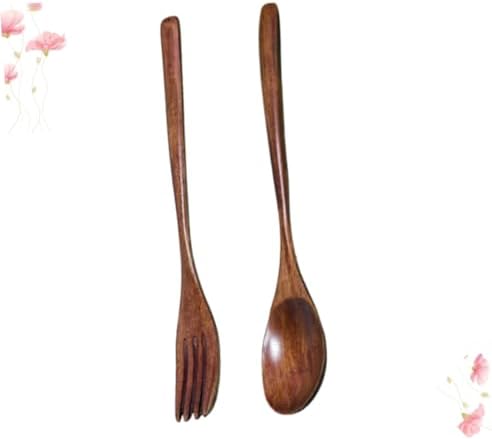 Elegant Wooden Fork Spoon Set