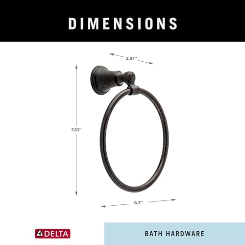 Delta Woodhurst Venetian Bronze Towel Ring Holder