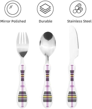 Royal Stewart Macpherson Portable Kids Cutlery Set