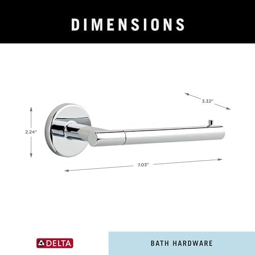 Delta Trinsic Polished Chrome Toilet Paper Holder - Organize Your Bathroom Space