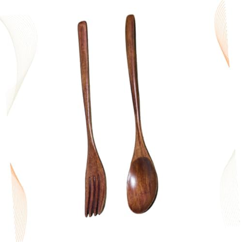 Elegant Wooden Fork Spoon Set
