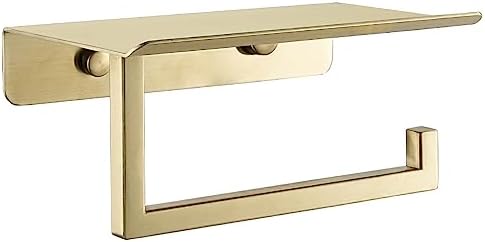 JQK Toilet Paper Holder with Phone Shelf 1