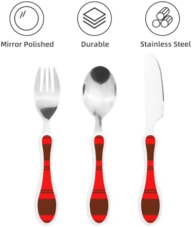 Royal Stewart Modern Tartan Kids Flatware Set