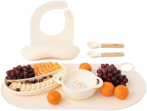 Perfect for Infants Easy-to-Use Silicone Flatware Set for Babies