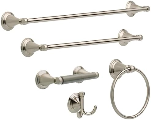 Delta Windemere Towel Ring Easy Install SpotShield Brushed Nickel