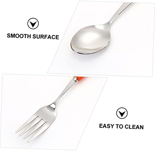 SECFOU Stainless Steel Cutlery Set for Kids 3PCS Fork Spoon Knife