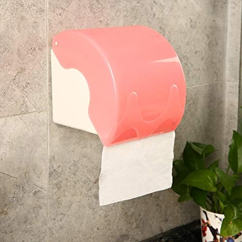 Wall-Mounted White Folding Waterproof Paper Holder Bathroom Roll Holder