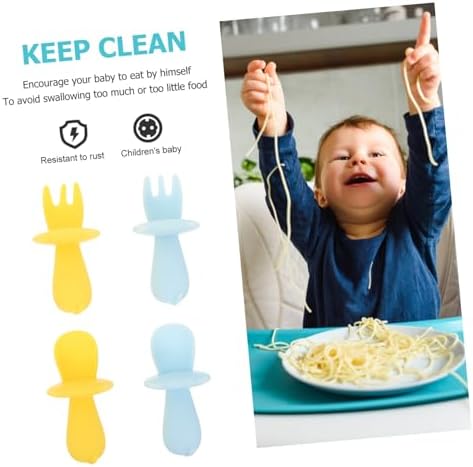 ORFOFE 4-Piece Soft Feeding Set for Babies