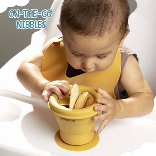 BOUNCY BABY Silicone Feeding Set 8 PCS Yellow