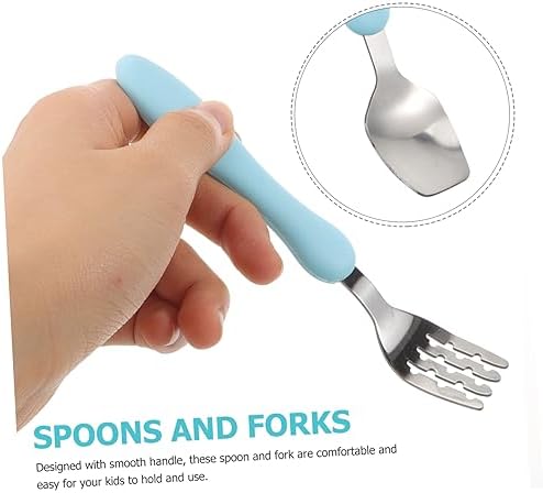 Sturdy Utensils Set for Self-Feeding