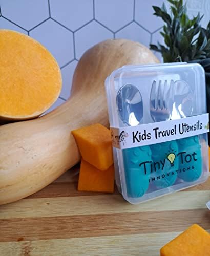 Kids Travel Utensil Set with Case - Ergonomic Durable