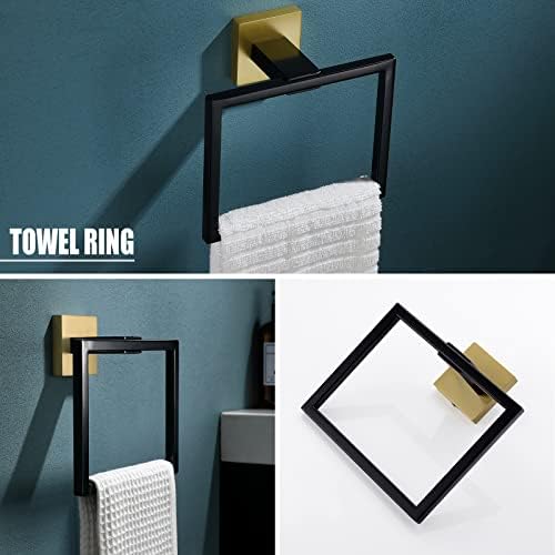 Premium Black Gold Bathroom Hardware Set