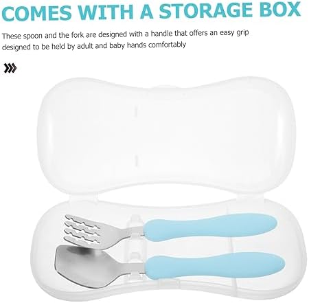 Sturdy Utensils Set for Self-Feeding