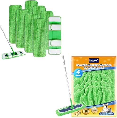 12-Piece Reusable WetDry Mop Pads for Swiffer