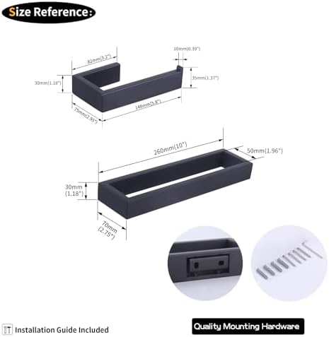 GERZWY 2-Piece Stainless Steel Bathroom Holder Set