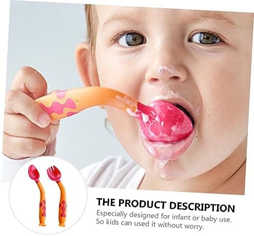 FAVOMOTO Bendable Spoon Fork Set for Infants 1