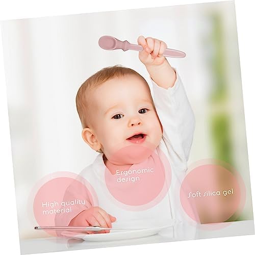 Toyvian 1pc Silicone Training Spoon