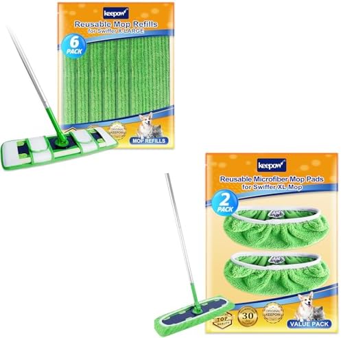 8 Pack Wet Dry Pads Refill for Swiffer