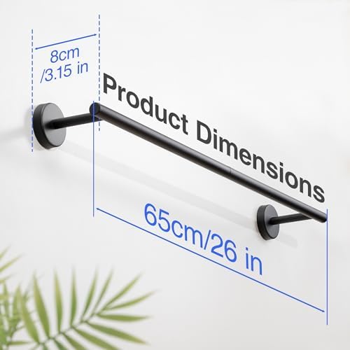 niffgaff 24 Inch Towel Bar with 26 Inch Total Length