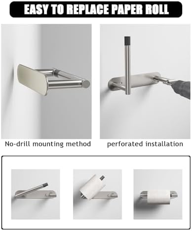 Swivel Toilet Paper Holder - Sturdy Space-Saving