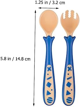 AOKWAWALIY Baby Fork and Spoon Set For Kids