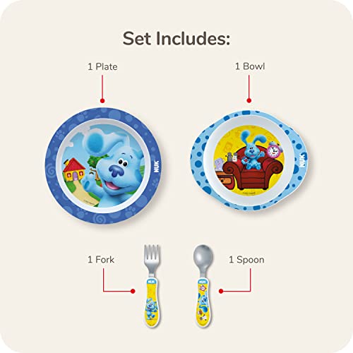 NUK Blues Clues Kids Dinnerware Set with Baby Spoon