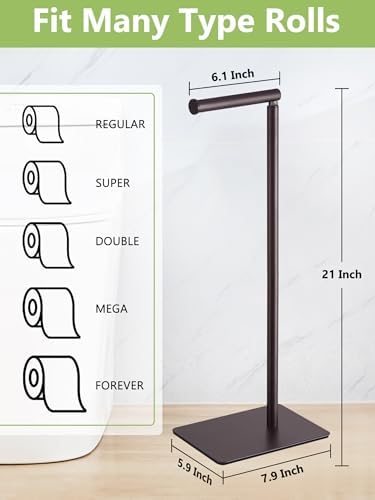 Sturdy Rust-Resistant Toiletpaper Holder Stand