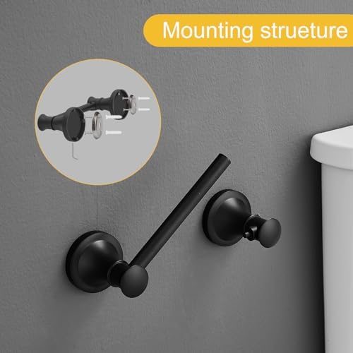 BESy Wall-Mounted Toilet Paper Holder Rustproof Durable